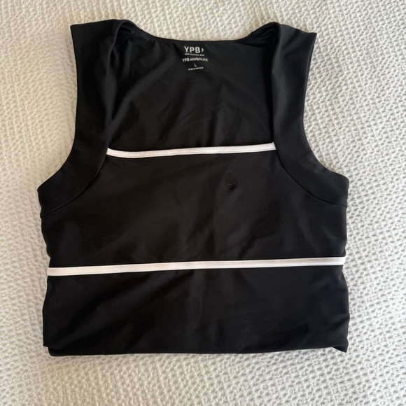 EUC Abercrombie & Fitch YPB sculptLUX Portrait Tank | Sz Large | black & white - Picture 3 of 6